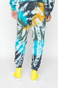 LA DETRESSE Acid Wash Limeade Sweatpants