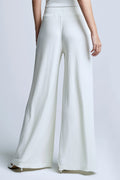 L'AGENCE Crawford Wide Leg Pant in Ivory