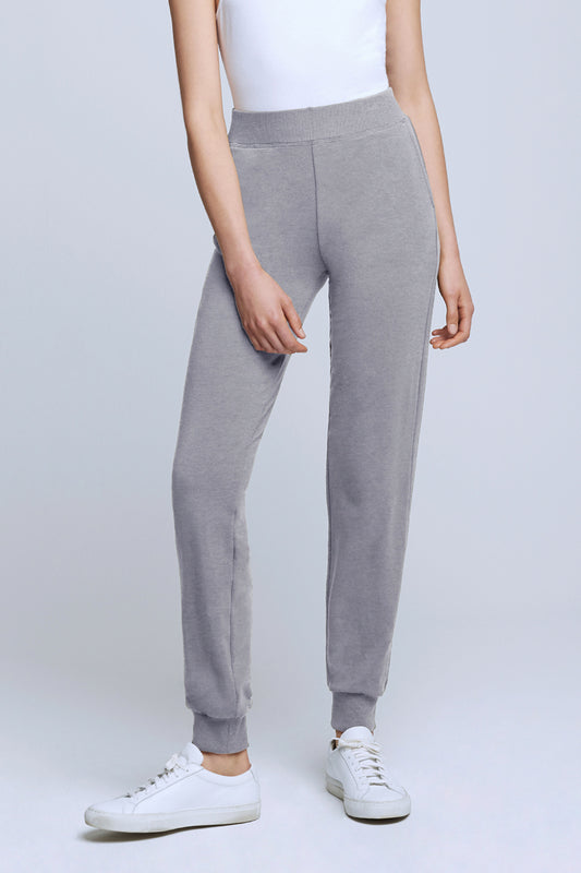L'AGENCE The Moss Jogger Pant in Heather Grey