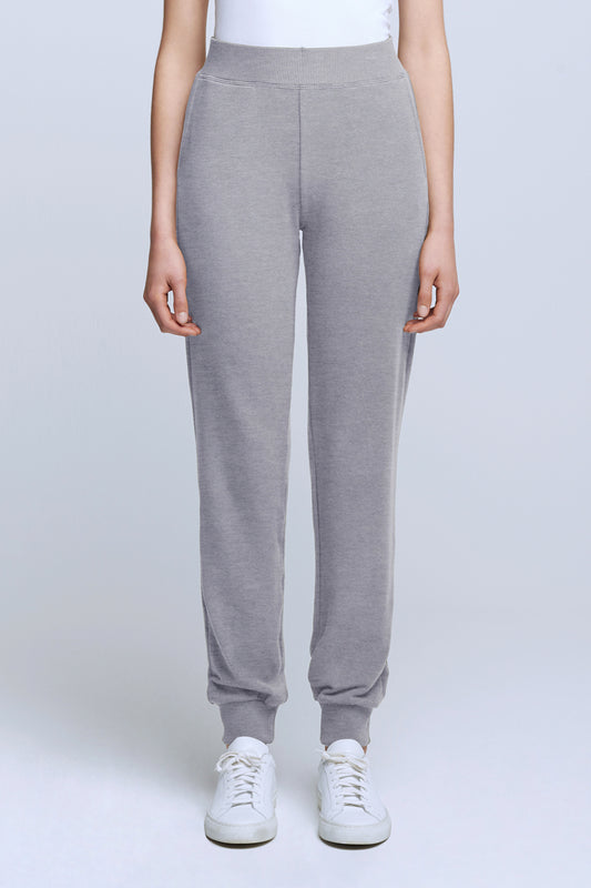 L'AGENCE The Moss Jogger Pant in Heather Grey