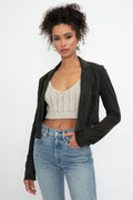 L'AGENCE Ashanti Bolero Jacket in Black