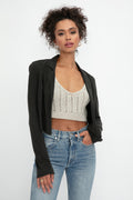 L'AGENCE Ashanti Bolero Jacket in Black