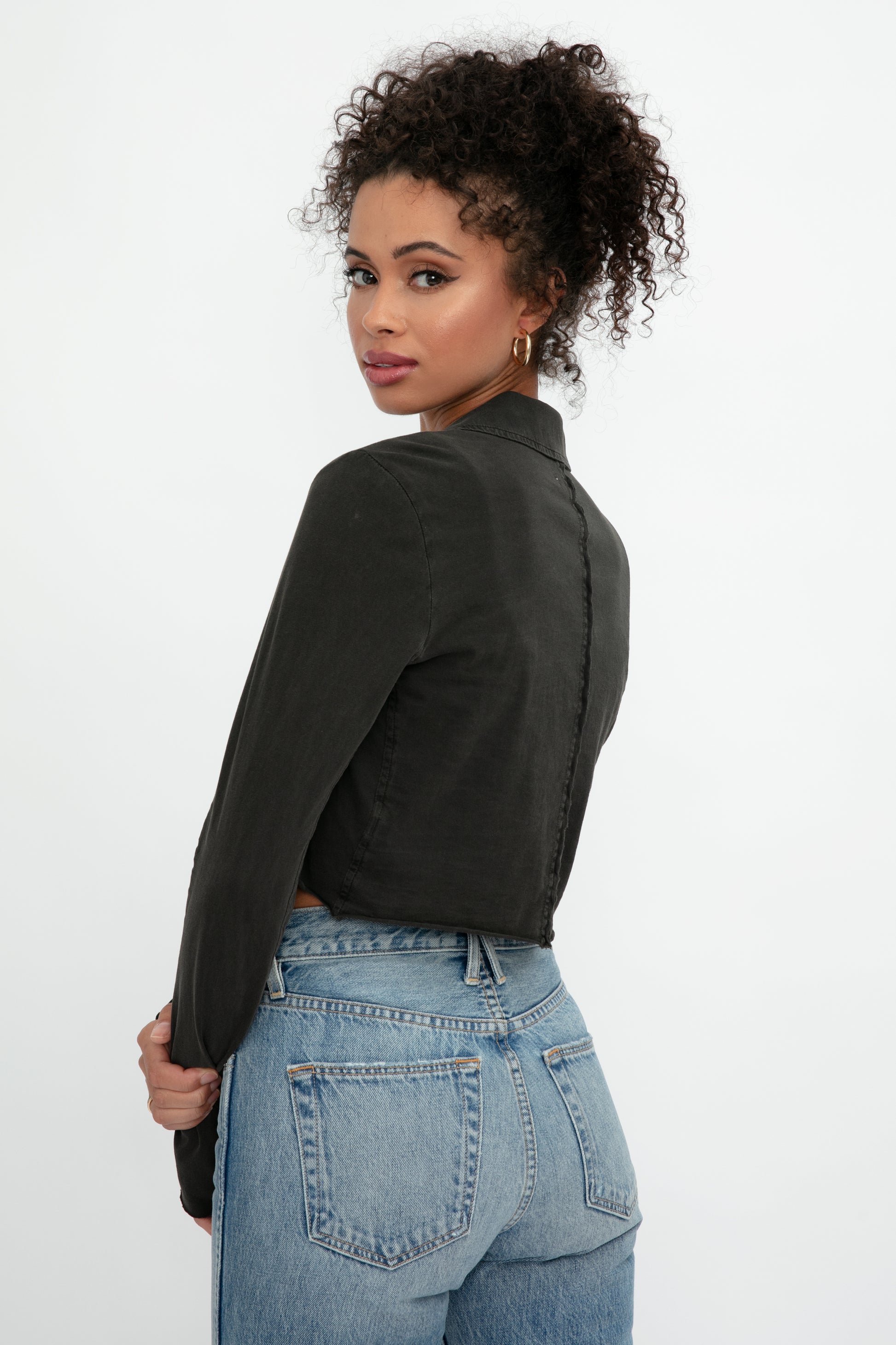 L'AGENCE Ashanti Bolero Jacket in Black