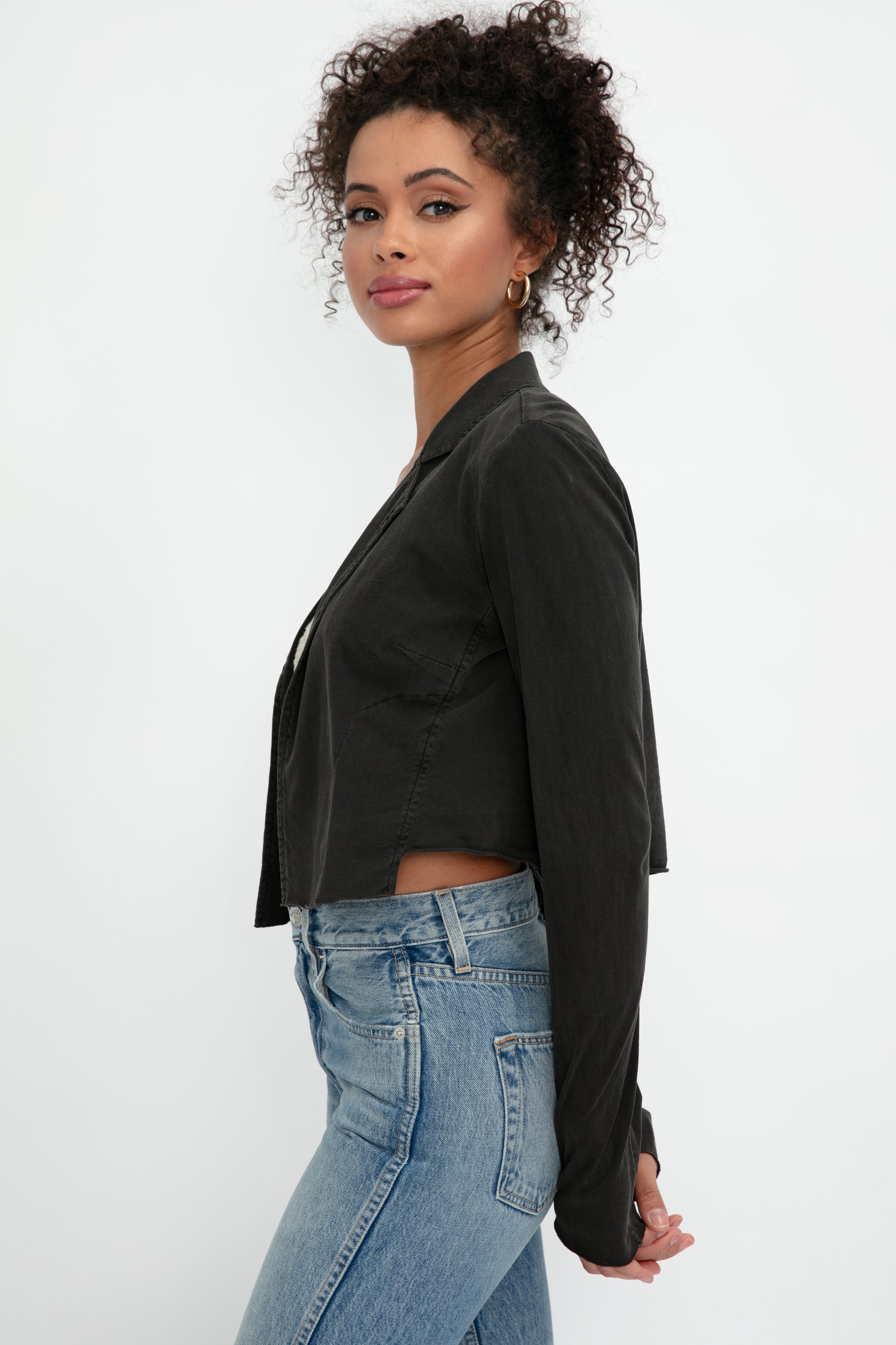 L'AGENCE Ashanti Bolero Jacket in Black