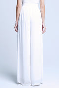 L'AGENCE Nikita Wide Leg Pant in White