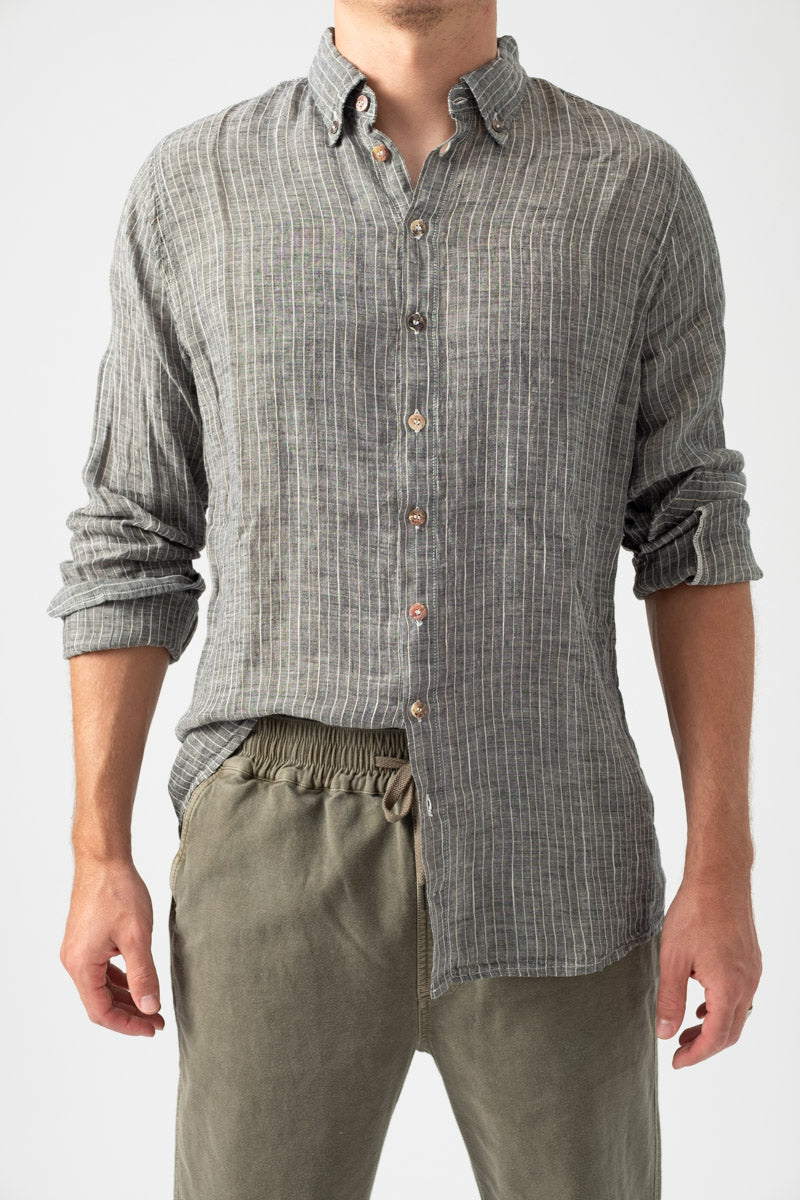 LA BOTTEGA DI BRUNELLA Shirt in Filetto Nero Naturale