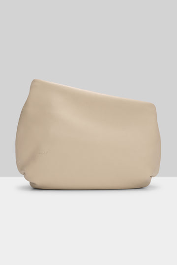 MARSÈLL Fantasma Grained Leather Bag in Biscuit