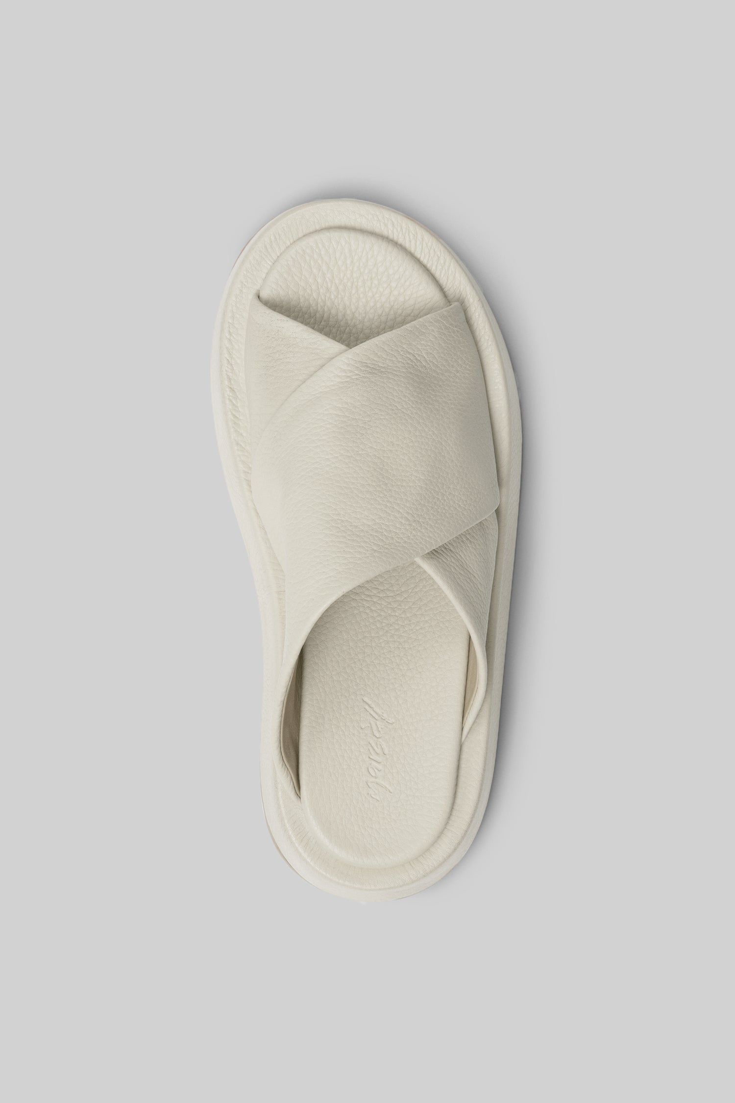 MARSÈLL Piattaforma Leather Sandal in Ivory