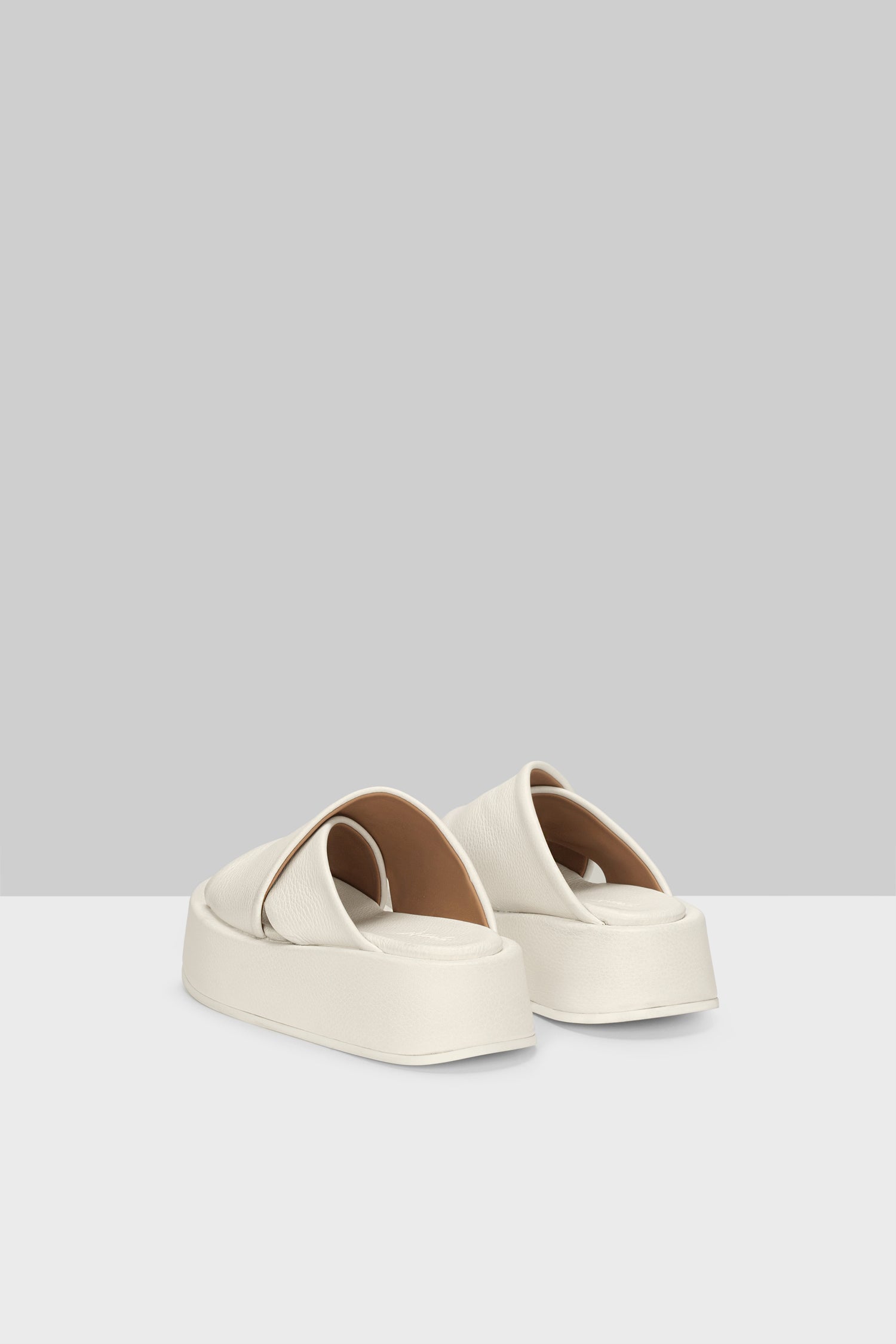 MARSÈLL Piattaforma Leather Sandal in Ivory