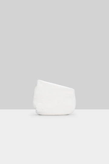MARSÈLL Fantasmino Grained Leather Clutch in White