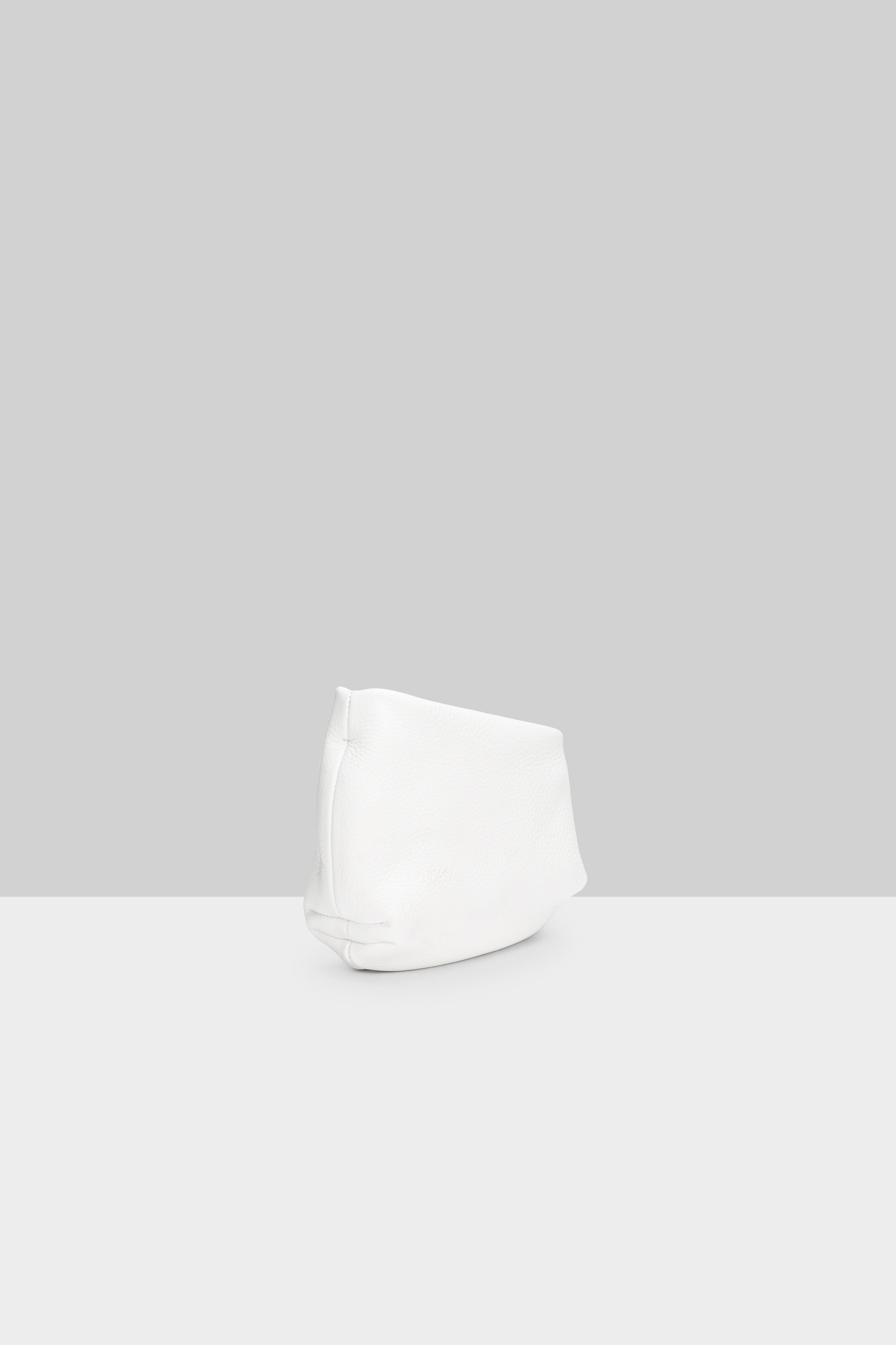 MARSÈLL Fantasmino Grained Leather Clutch in White