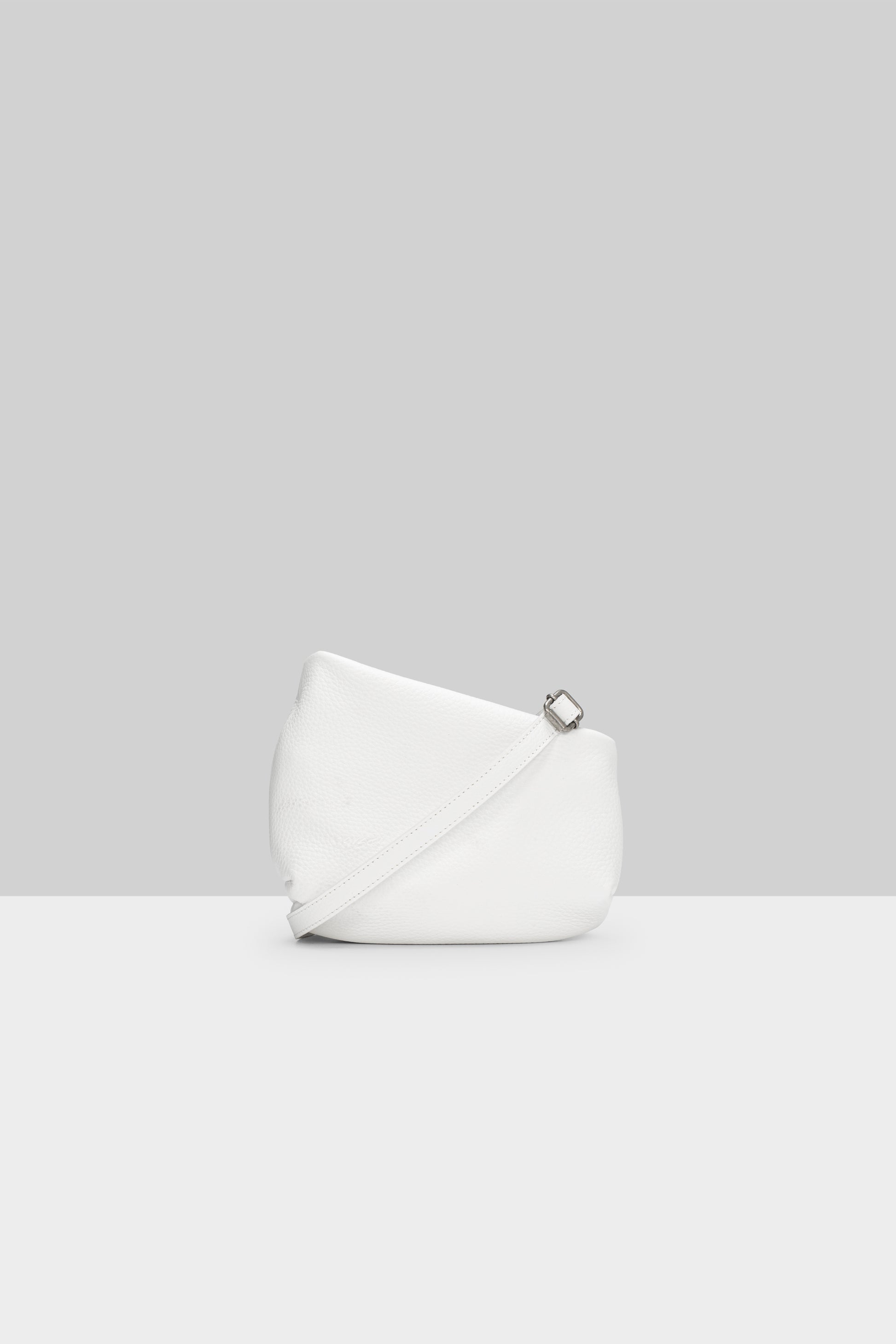 MARSÈLL Fantasmino Grained Leather Clutch in White