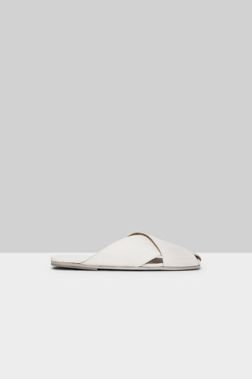 MARSÈLL Spatola Crossover Leather Slide in Optical White