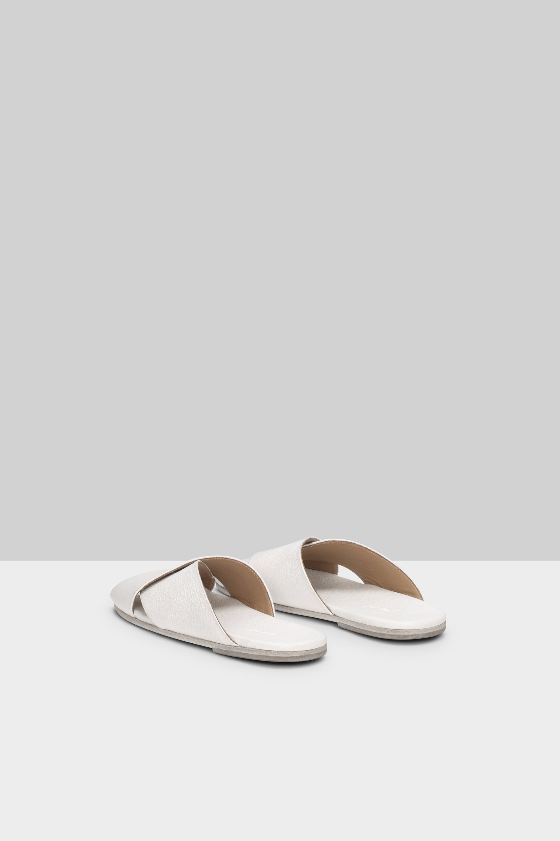 MARSÈLL Spatola Crossover Leather Slide in Optical White