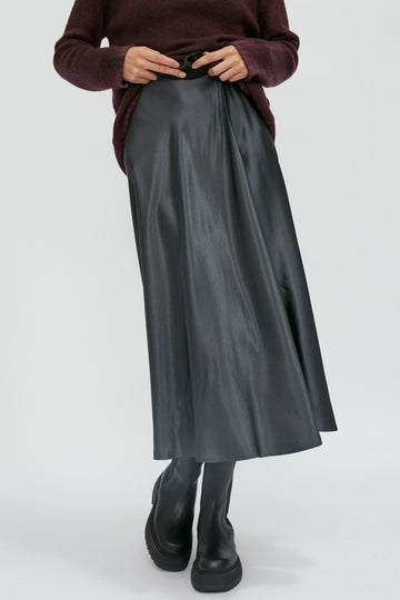 MAX MARA LEISURE Coimbra Skirt in Medium Grey