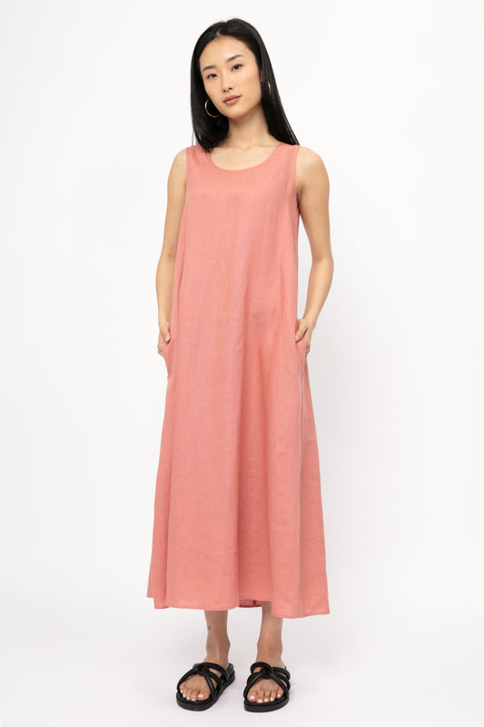 MAX MARA LEISURE Francia Dress in Terra Cotta
