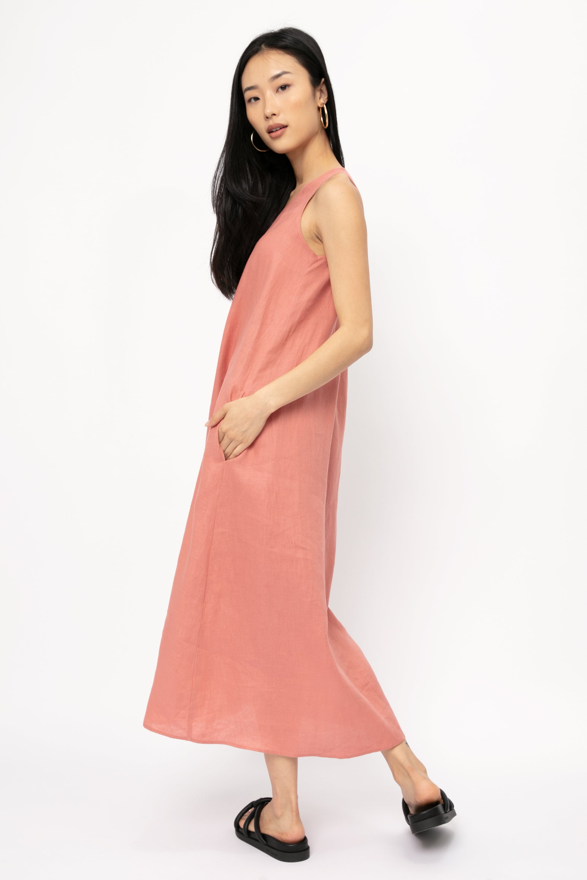 MAX MARA LEISURE Francia Dress in Terra Cotta