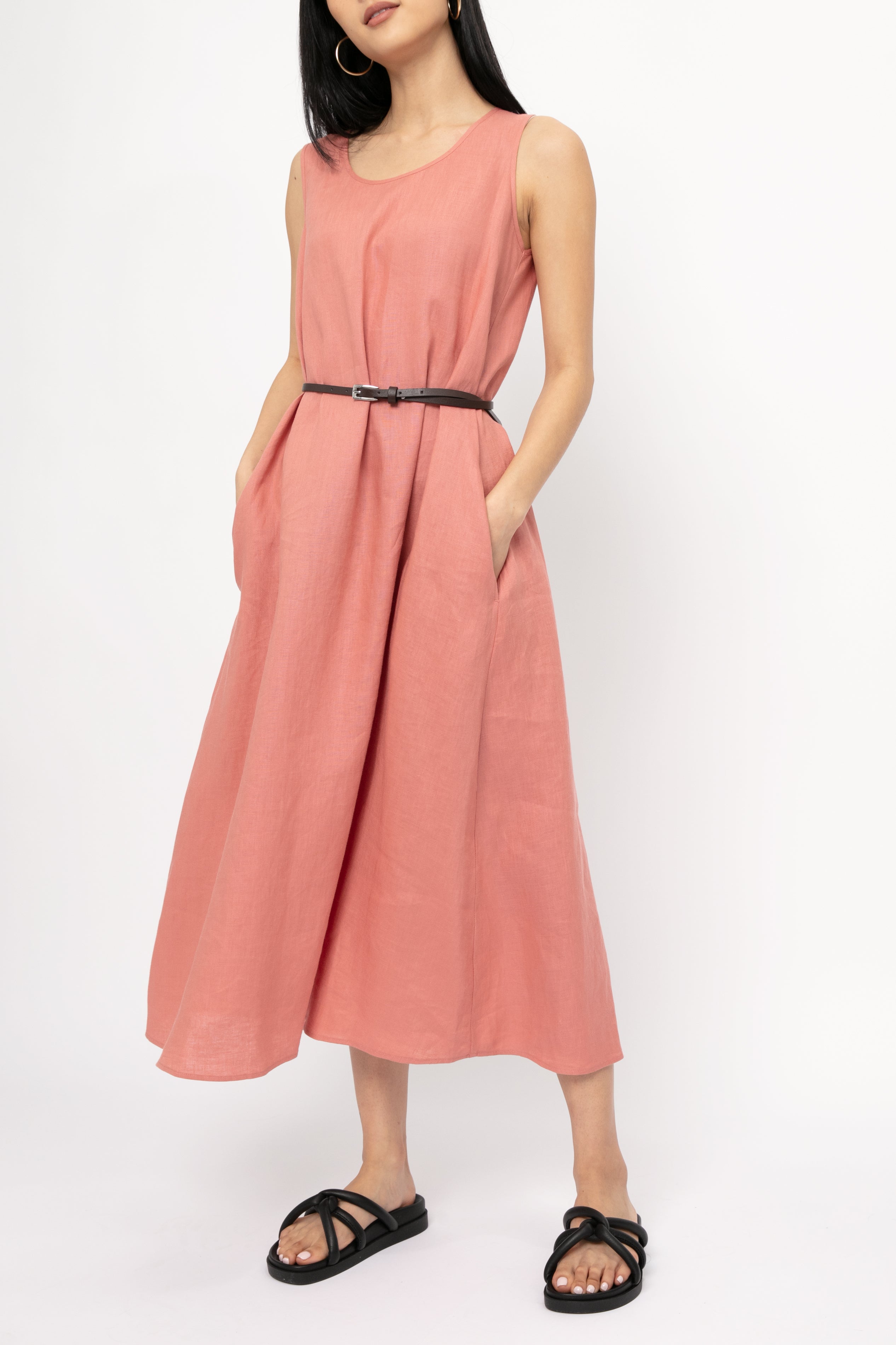Francia Dress in Terra Cotta