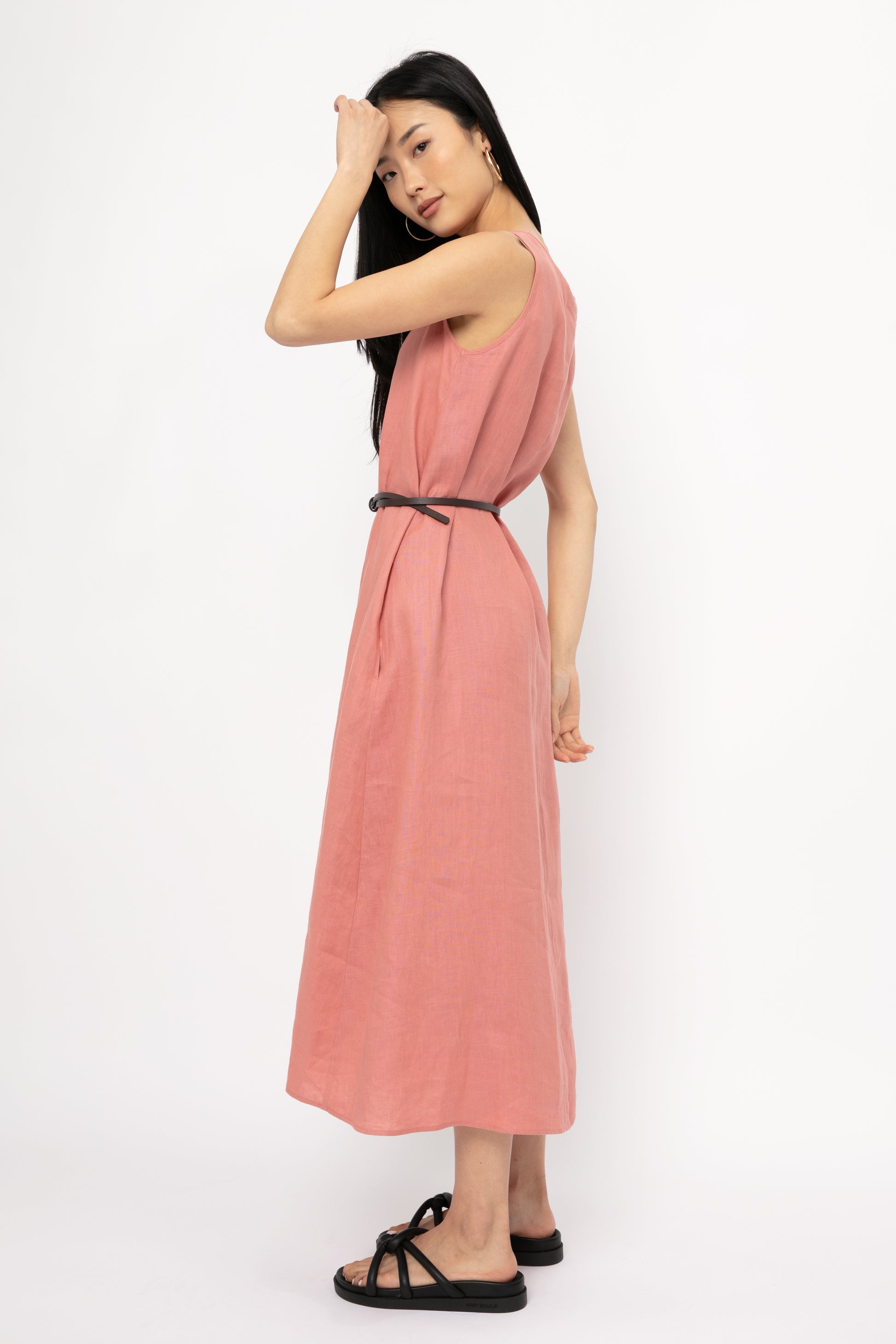 MAX MARA LEISURE Francia Dress in Terra Cotta