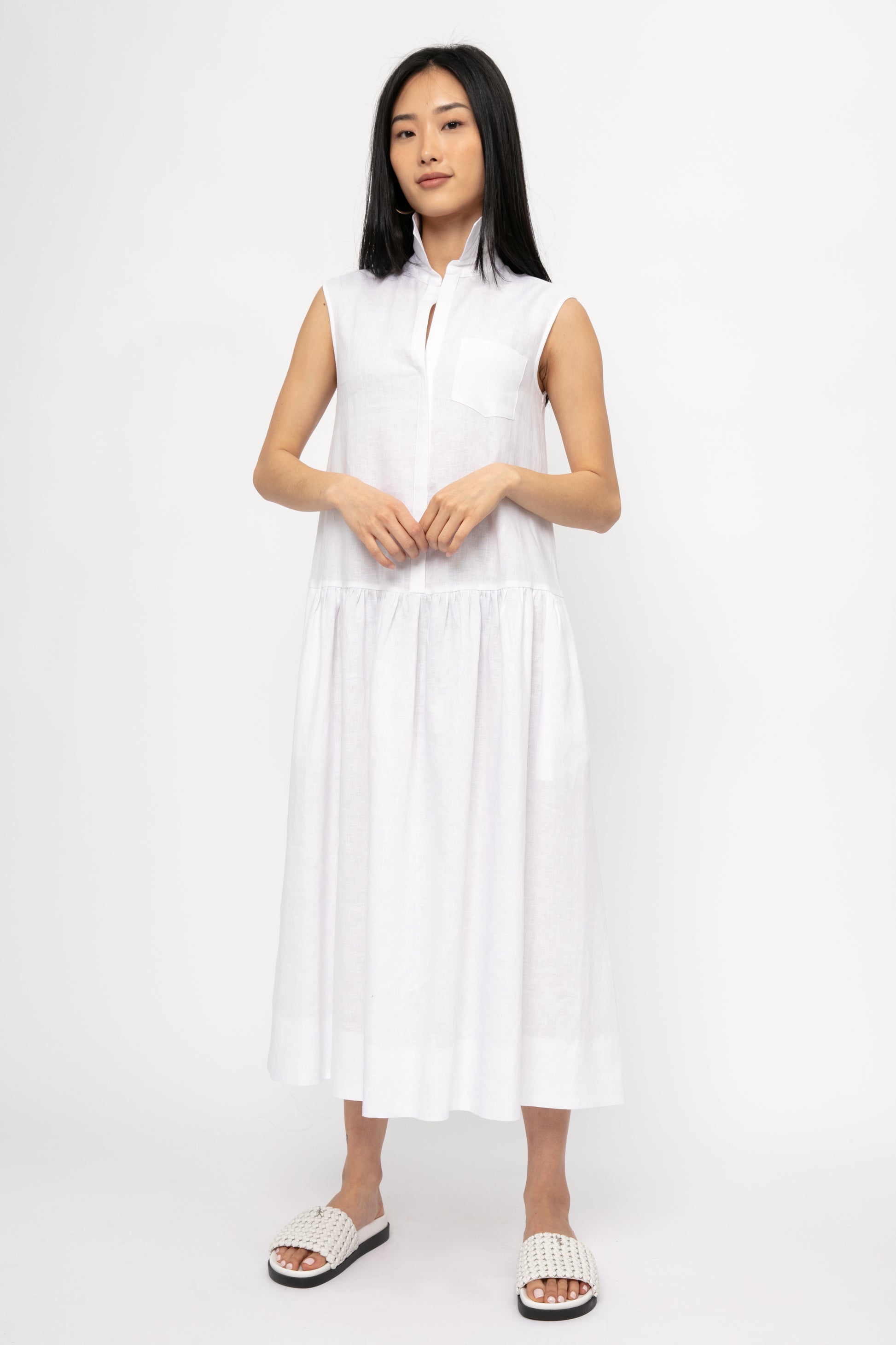 MAX MARA LEISURE Getto Dress in White