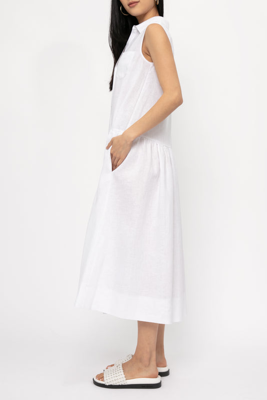 MAX MARA LEISURE Getto Dress in White