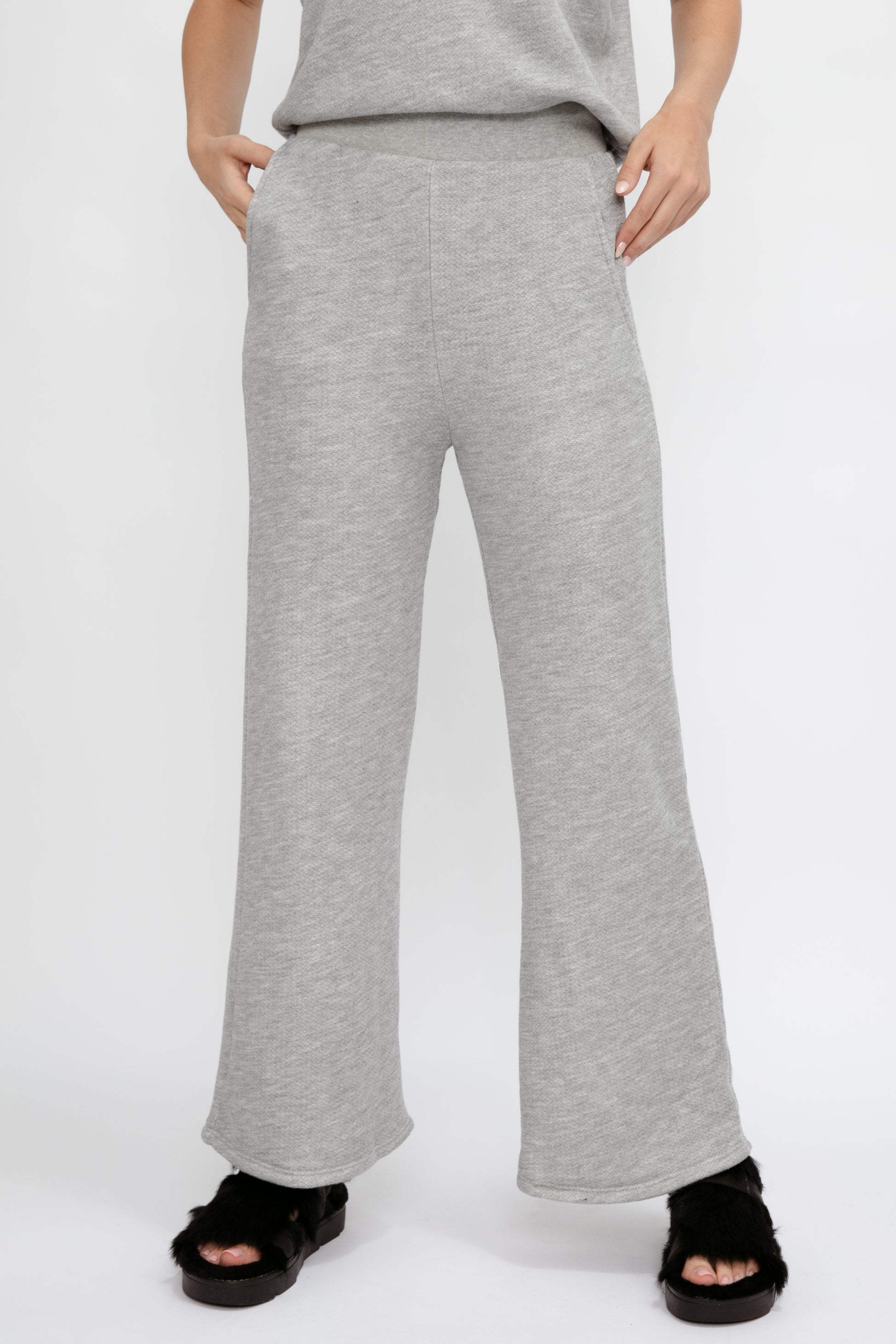 NSF Delilah A-Line Pant in Heather Grey