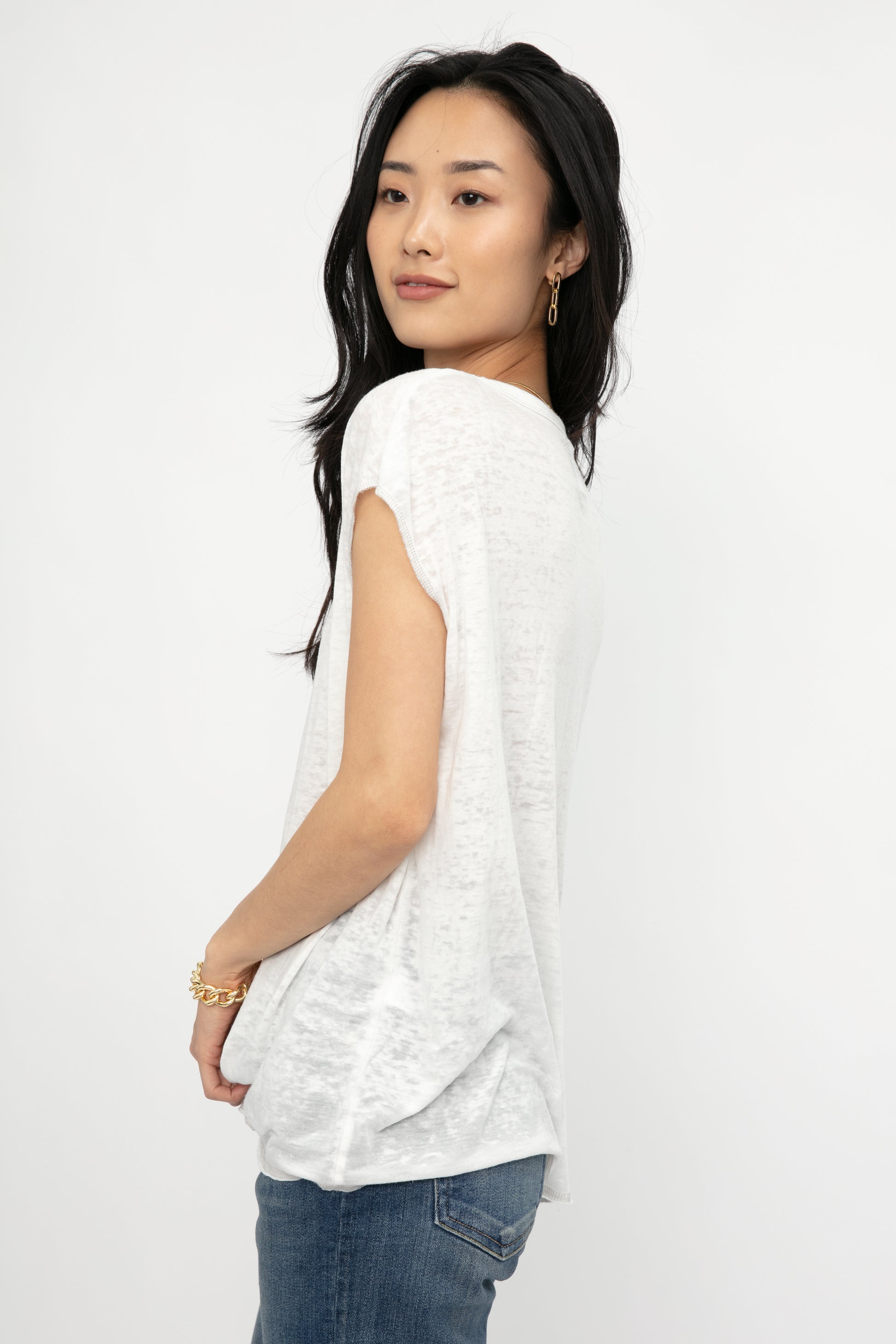 NSF Harley Boyfriend Tee in White