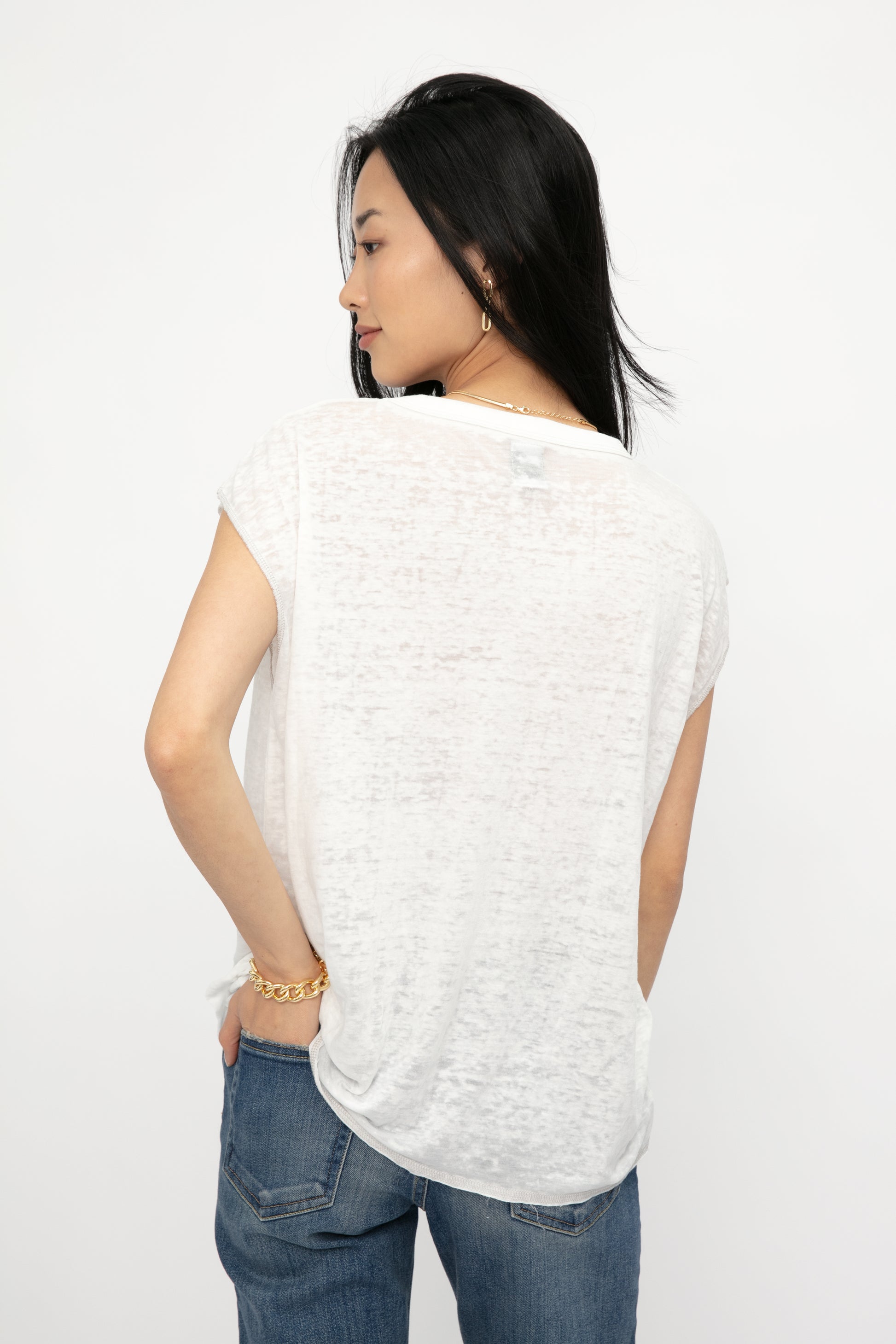 NSF Harley Boyfriend Tee in White