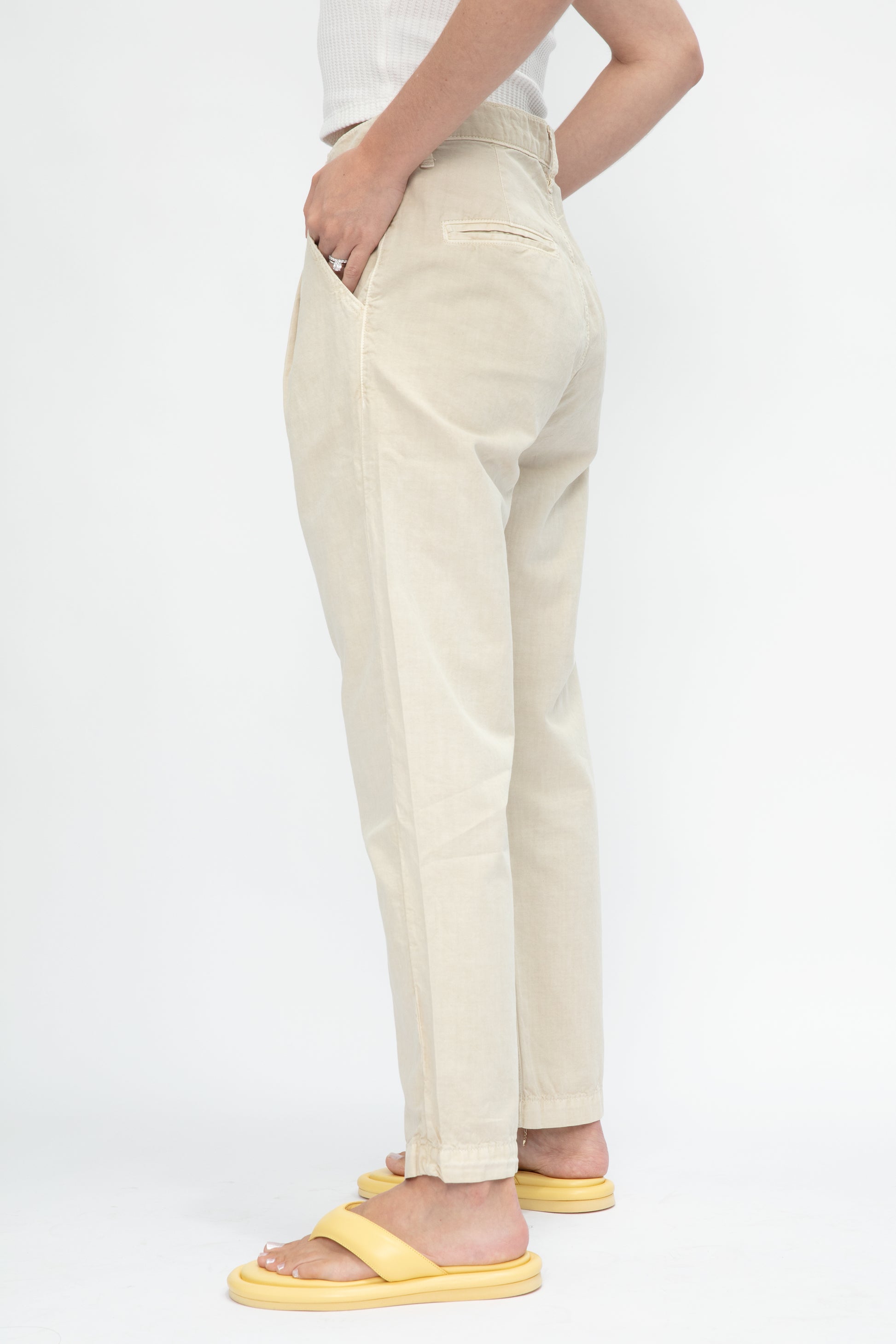 NSF Hayden Pleated Pant in Pigment Flour