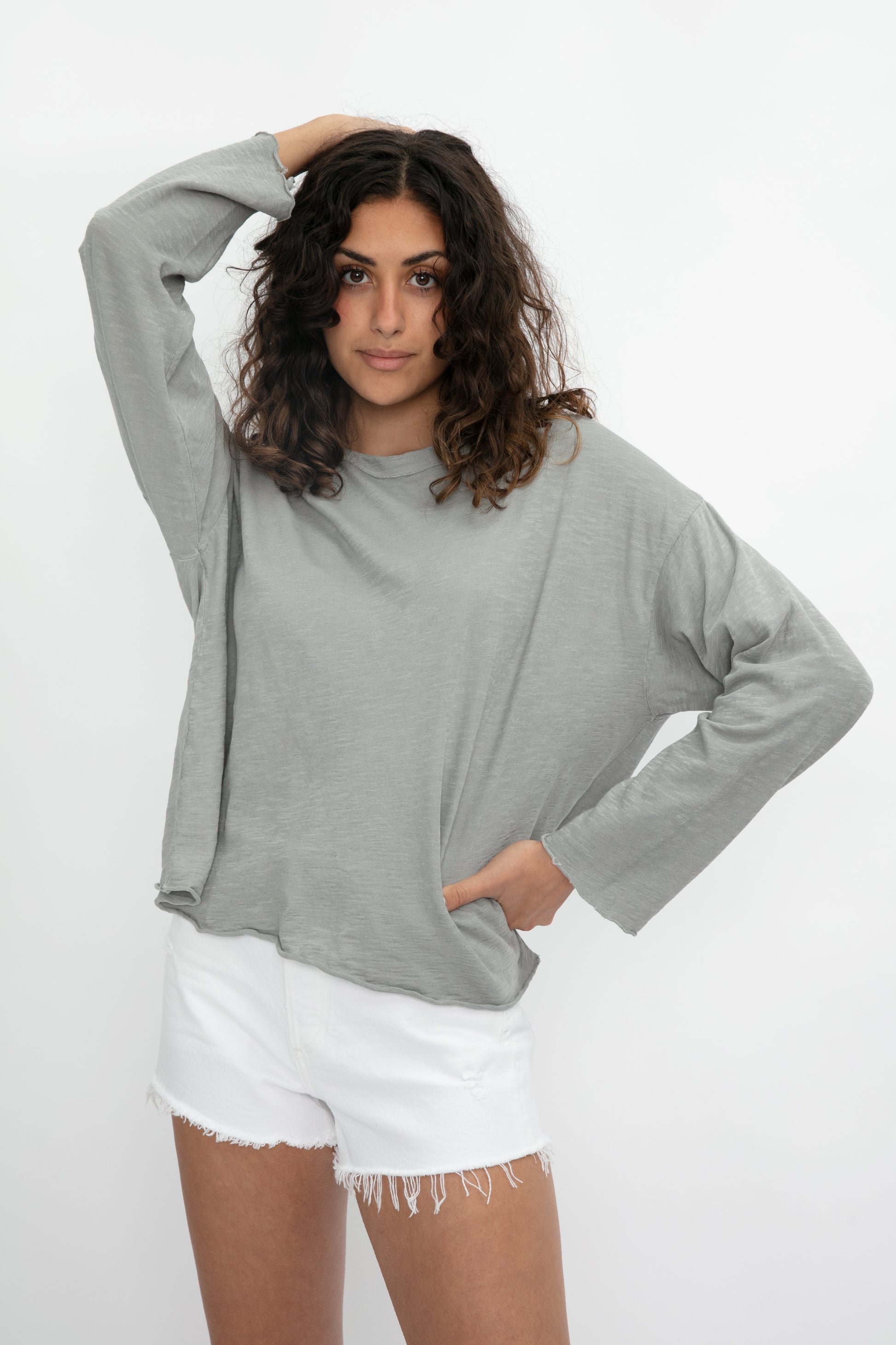 NSF Loffler Jersey Tee in Pigment Shale