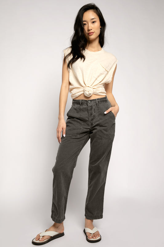 NSF Phillipe Slouchy Trouser Pant in Pigment Black