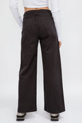 NSF Selena Wide Leg Pant in Pigment Black