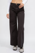 NSF Selena Wide Leg Pant in Pigment Black