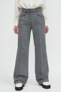 PESERICO Washed Denim Pant in Grey Slate