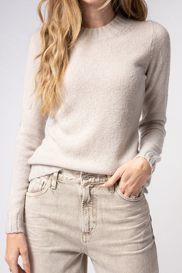 PRIVATE 0204 Cashmere Silk Sweater in Sand