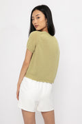 PRIVATE 0204 Cashmere Top in Kiwi