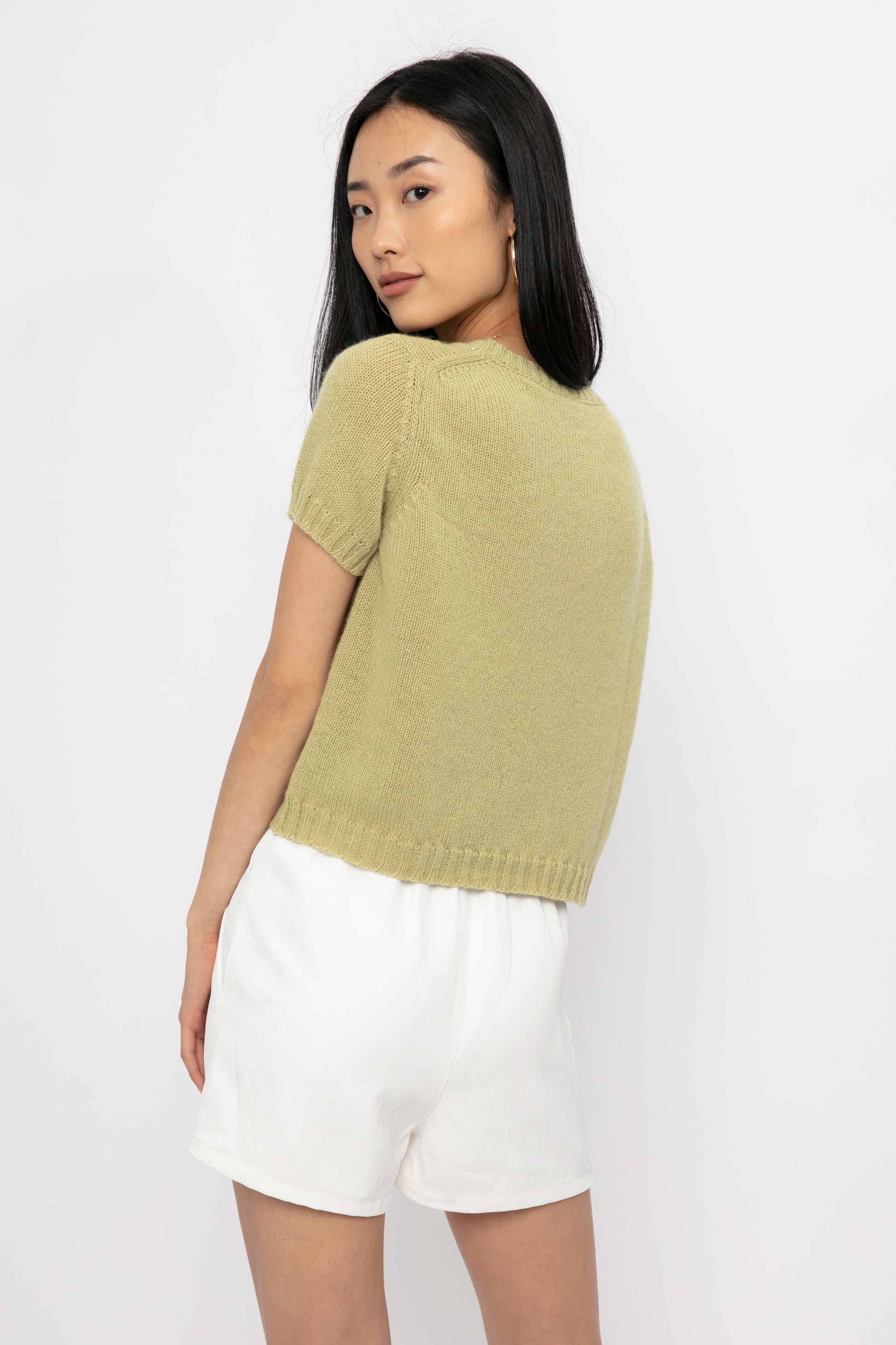 PRIVATE 0204 Cashmere Top in Kiwi