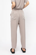 PRIVATE 0204 Silk Crop Pant in Greige