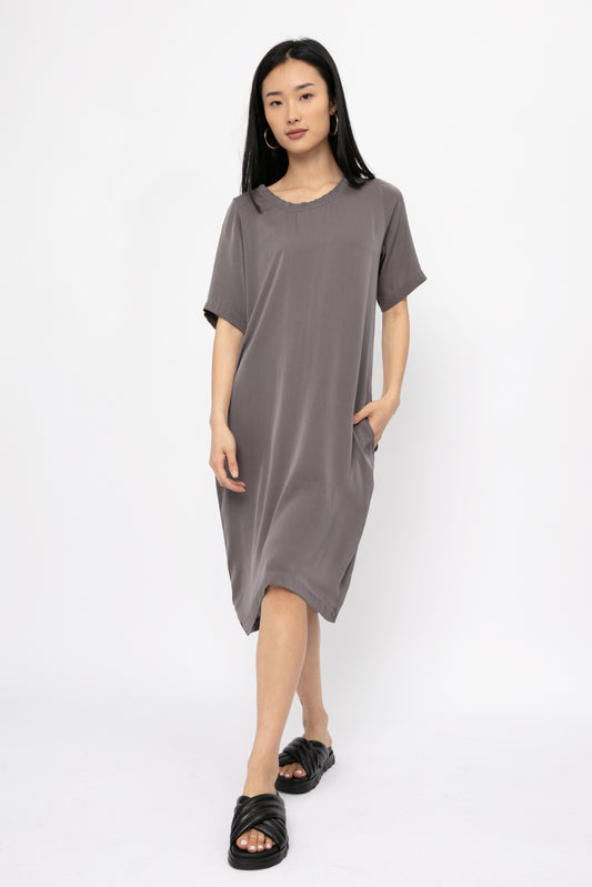 PRIVATE 0204 Silk Dress in Old Café