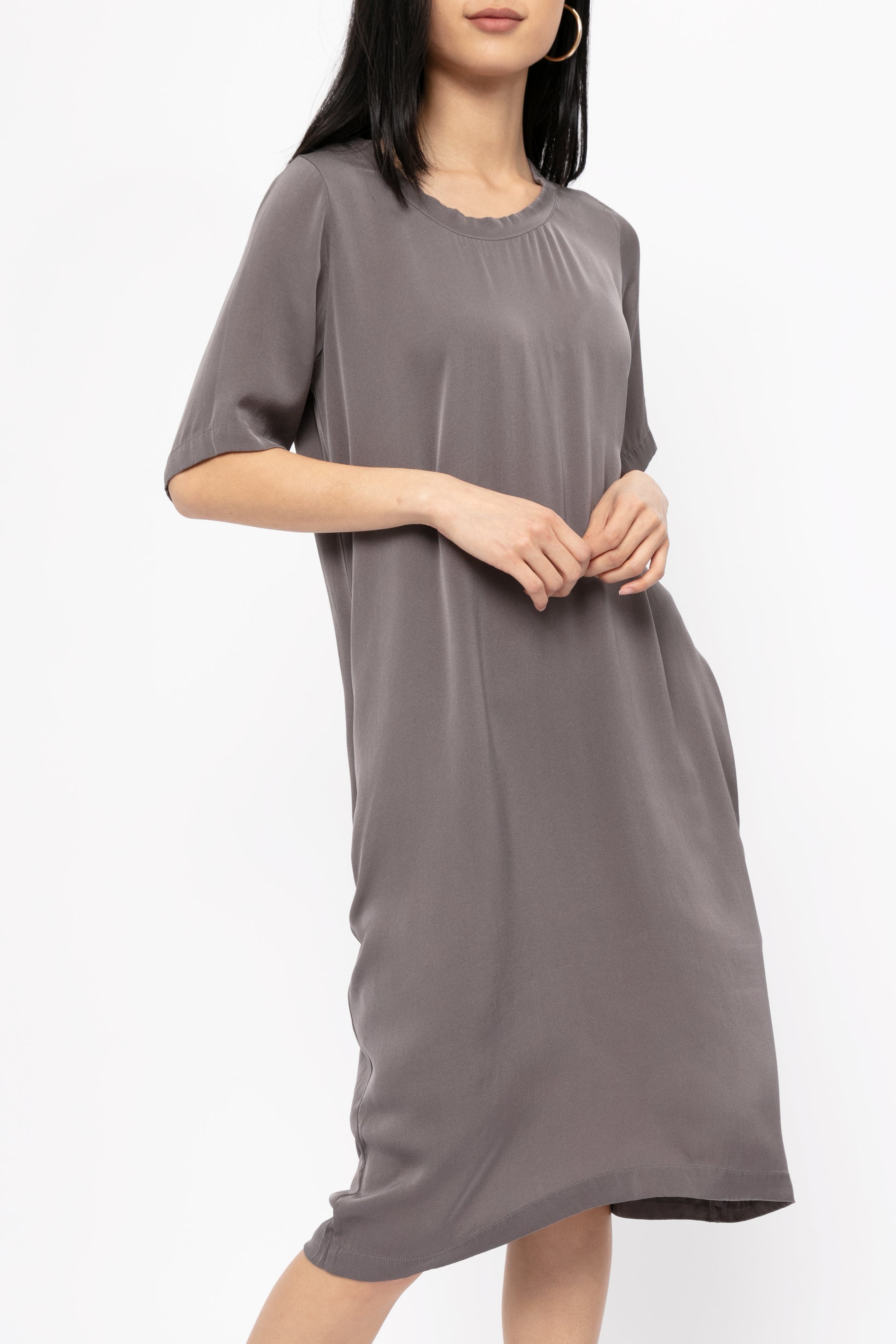 PRIVATE 0204 Silk Dress in Old Café