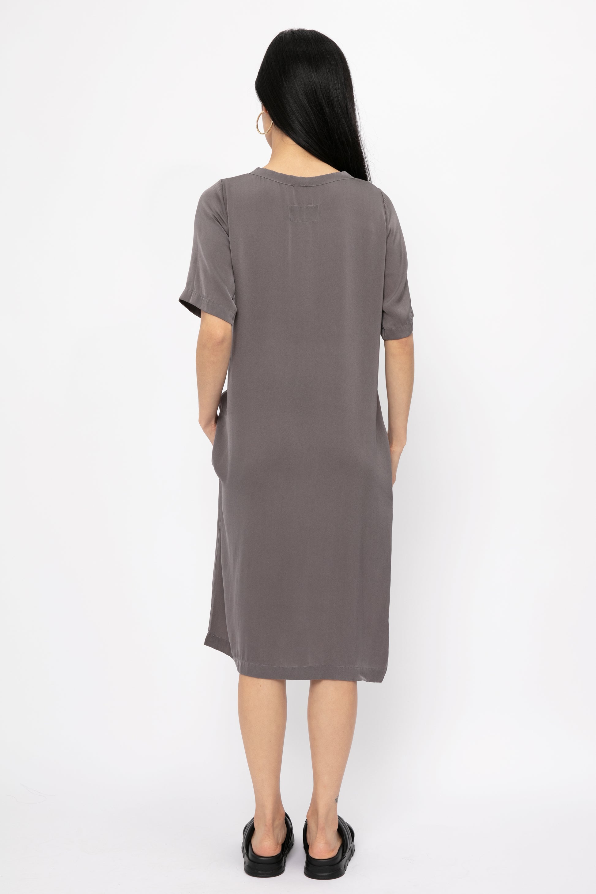 PRIVATE 0204 Silk Dress in Old Café