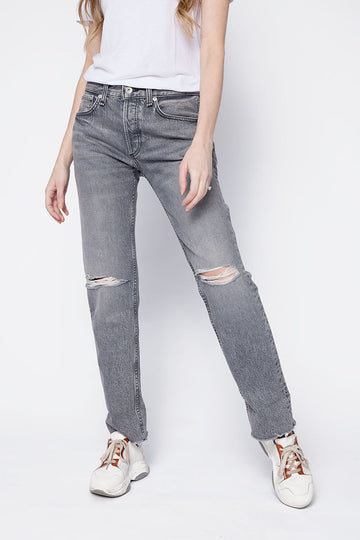 RAG & BONE Rosa Mid-Rise Boyfriend Jean in Zeus