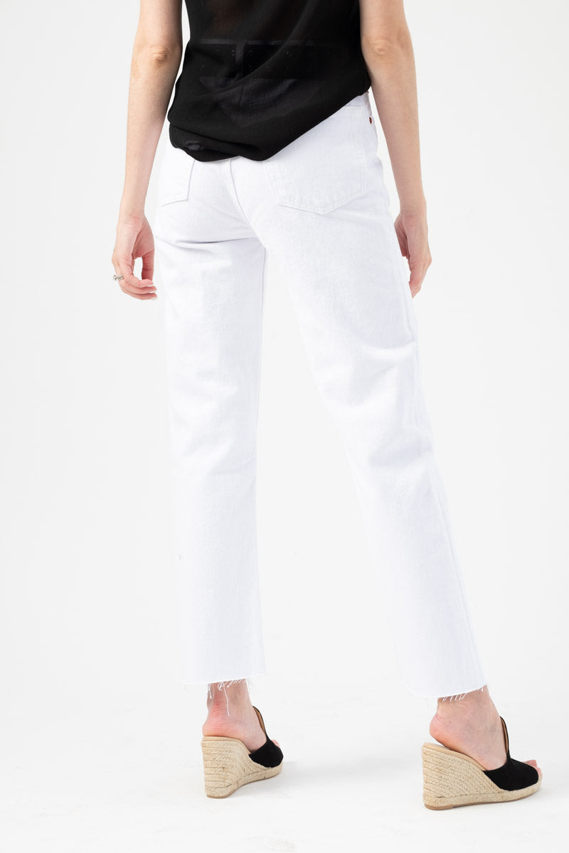 RE/DONE High Rise Stove Pipe in White