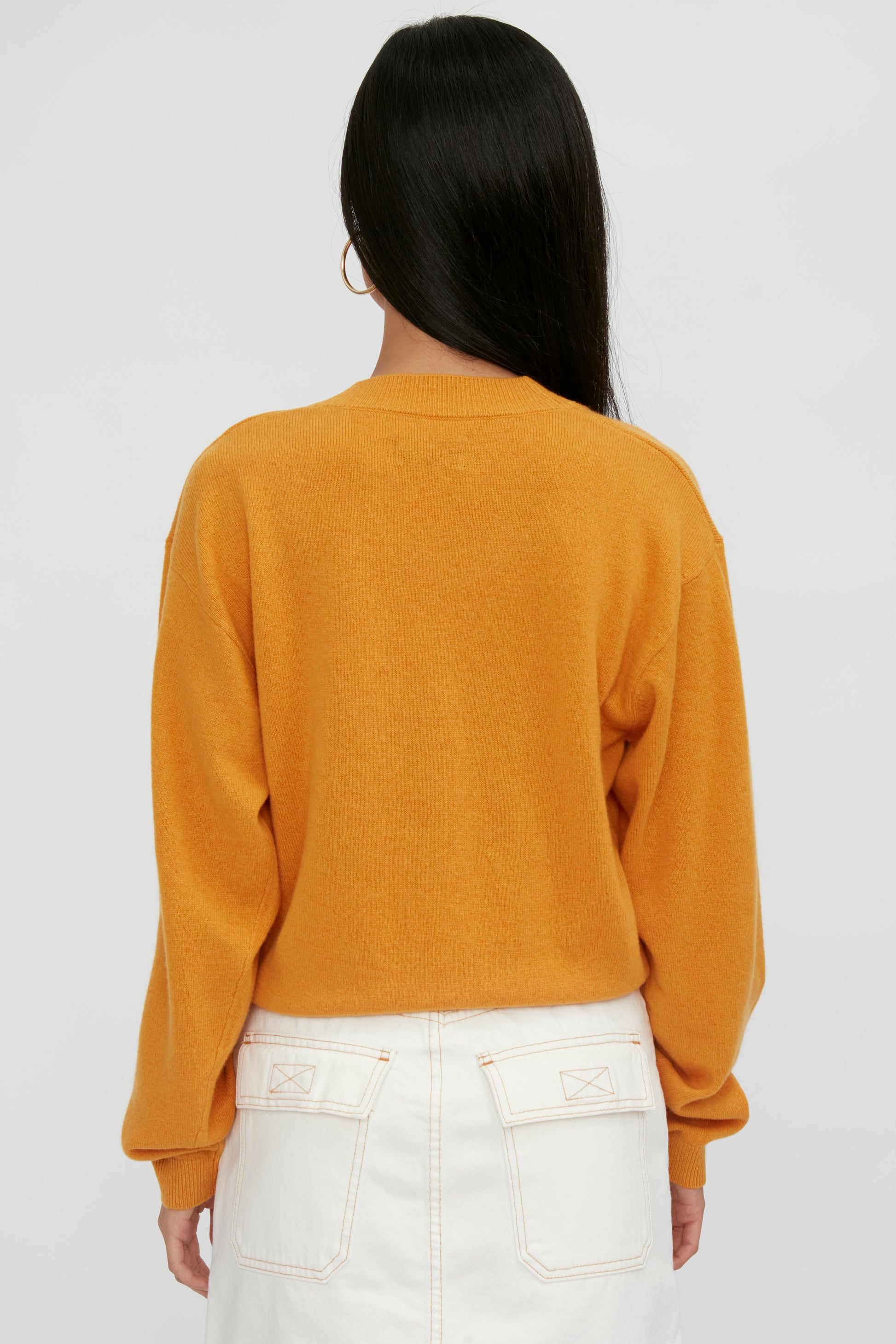 RTA Alba Cropped Sweater in Honey