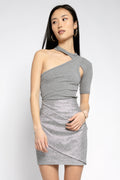 RTA Cheyenne Skirt in Silver