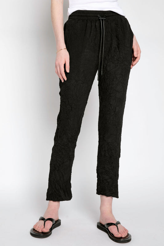 RTA Fiona Pant in Black Crinkle