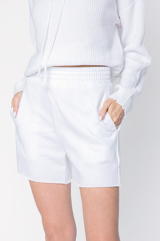 RTA Ilona Sweat Short in White