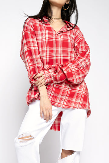 RTA Sierra Shirt in Red Plaid