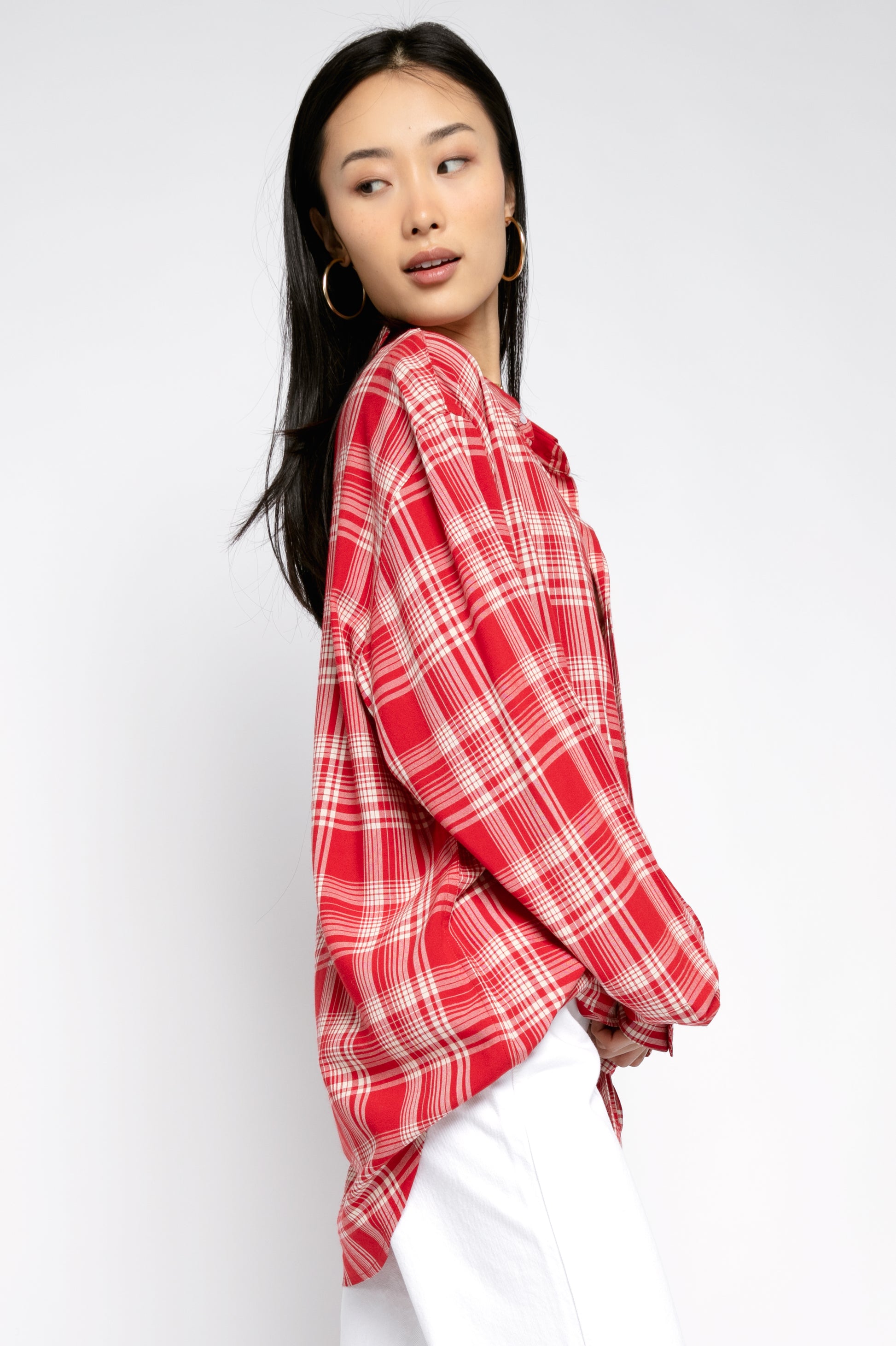 RTA Sierra Shirt in Red Plaid