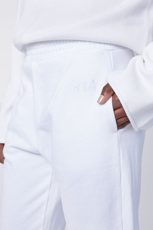 RTA Sydney Sweatpants in White